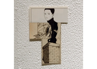 牛島光太郎の作品『コラージュ』。異なるマンガのコマの中の線や形をつなげ、物語をつくりかえる作品。