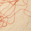 牛島光太郎の作品『scene』。文字を刺繍した物語性の強い作品。